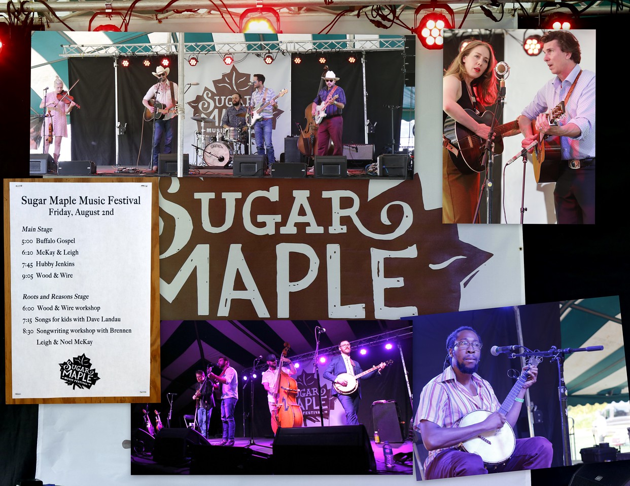 Sugar Maple Fest 2019 Collage Images Friday AugX2